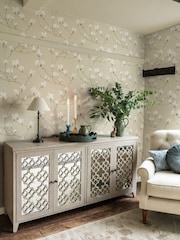 Laura Ashley Natural Magnolia Grove 10M Wallpaper - Image 2 of 4