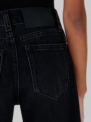 Jeans preto - Calça jeans Calvin Klein de cintura alta e wide leg - Imagem 4 de 5