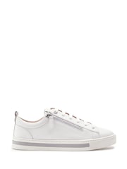 Ақ - Moda in Pelle Federika Slim Sole Zip Trainers - 4суретінің 1 суреті