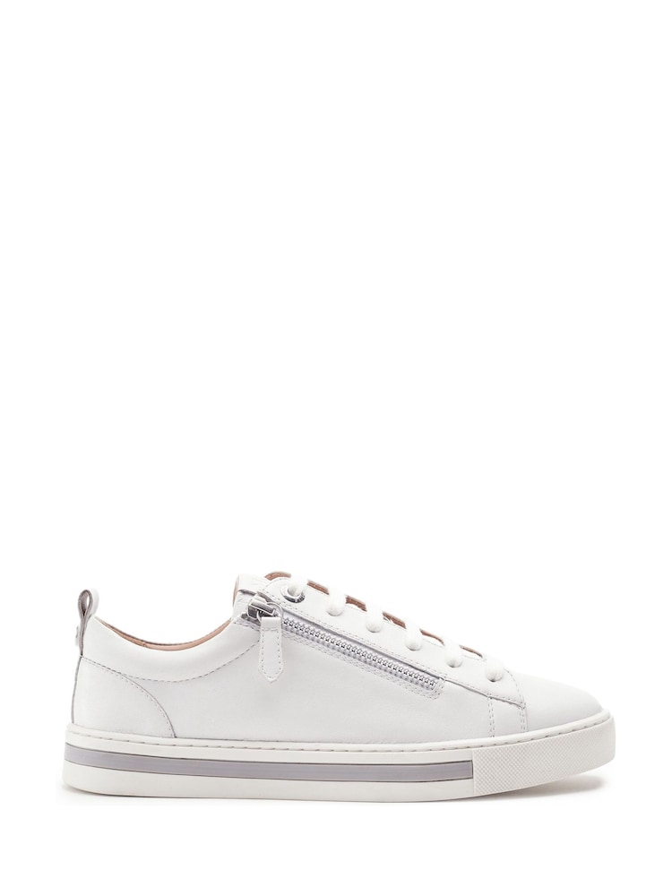 Ақ - Moda in Pelle Federika Slim Sole Zip Trainers - 4суретінің 1 суреті Ақ - Moda in Pelle Federika Slim Sole Zip Trainers - 4суретінің 1 суреті