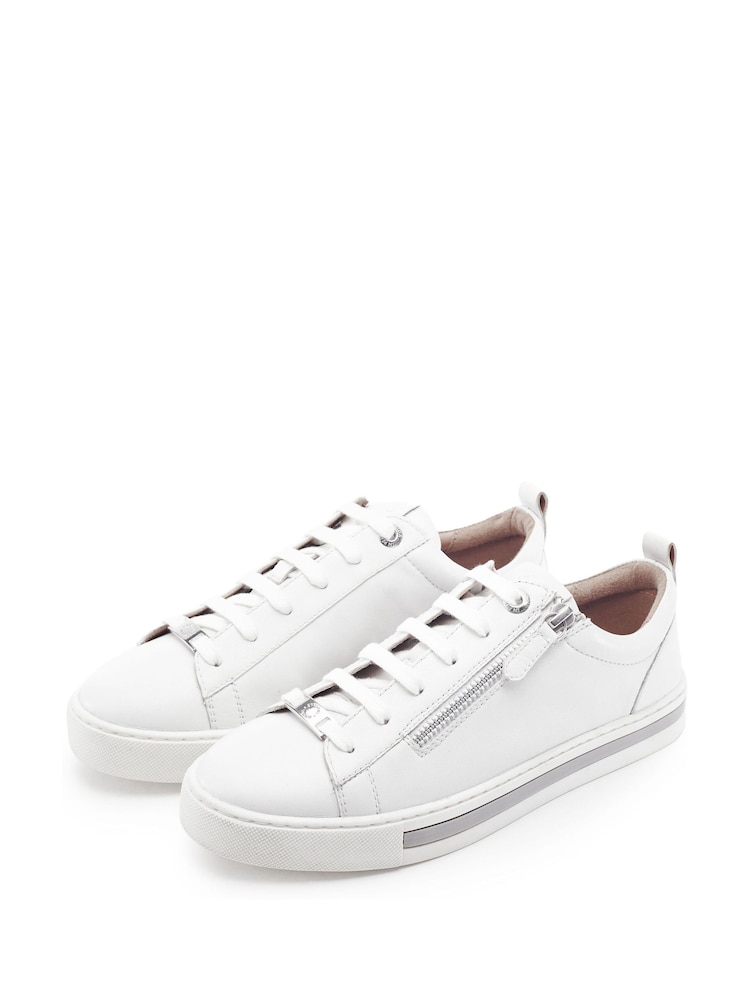 Ақ - Moda in Pelle Federika Slim Sole Zip Trainers - 4суретінің 2 суреті Ақ - Moda in Pelle Federika Slim Sole Zip Trainers - 4суретінің 2 суреті