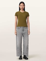 AllSaints Green Stevie T-Shirt - Image 2 of 7