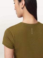 AllSaints Green Stevie T-Shirt - Image 3 of 7