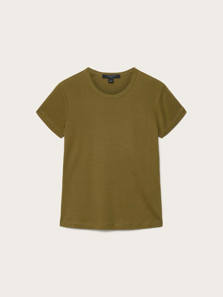AllSaints Green Stevie T-Shirt - Image 7 of 7