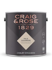 Craig & Rose Natural Chalky Emulsion Pale Cashmere Paint - Image 2 of 3