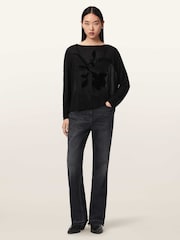 AllSaints Black Athea Rita Top - Image 2 of 6