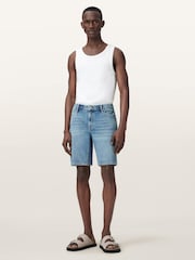 AllSaints Blue Switch Shorts - Image 2 of 8