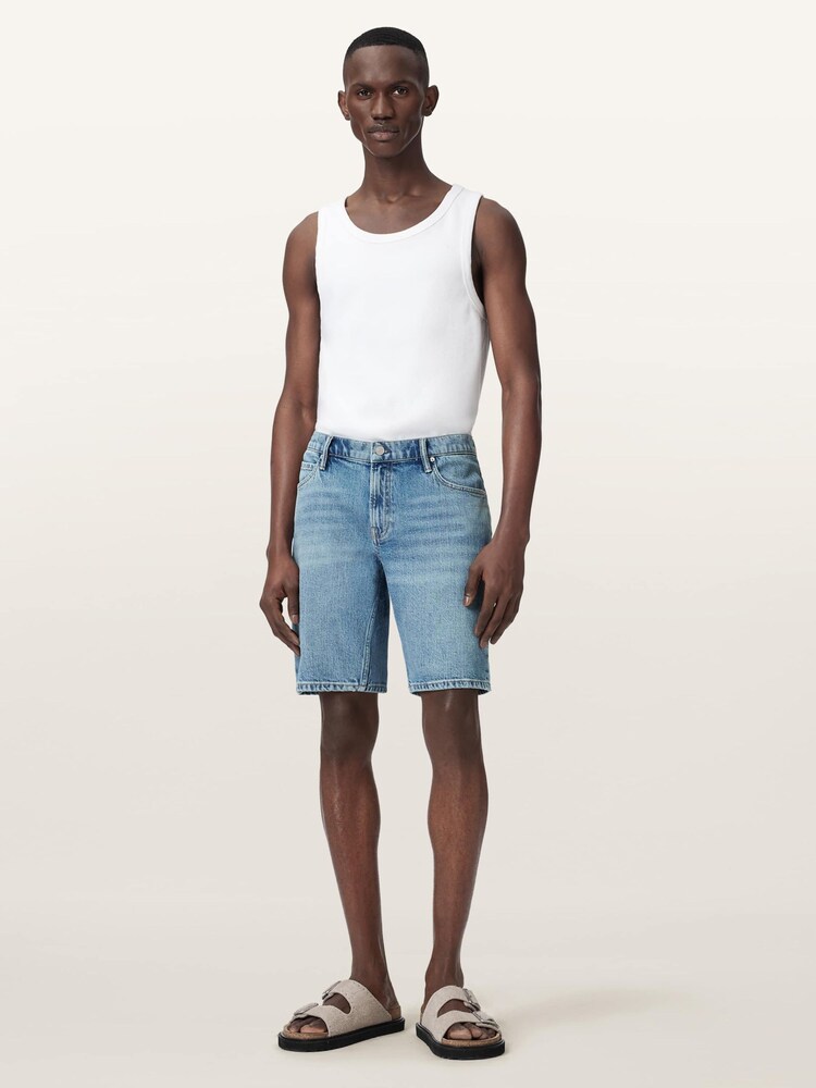 AllSaints Blue Switch Shorts - Image 2 of 8
