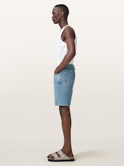 AllSaints Blue Switch Shorts - Image 4 of 8