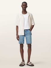 AllSaints Blue Switch Shorts - Image 6 of 8