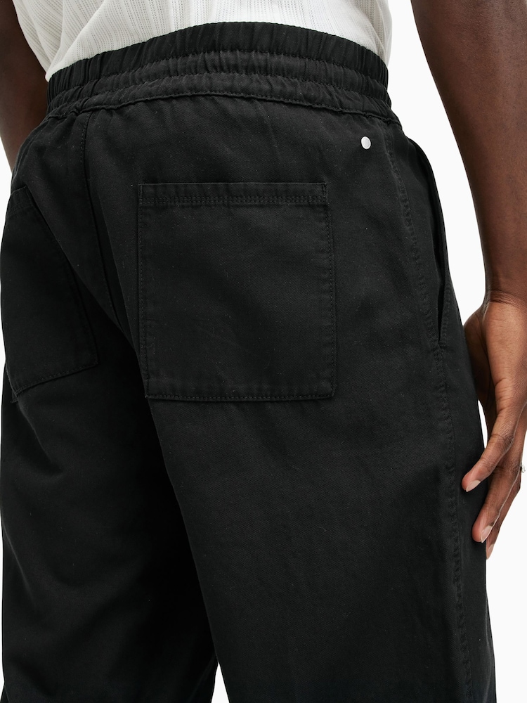 AllSaints Black Hanbury Trousers - Image 7 of 8