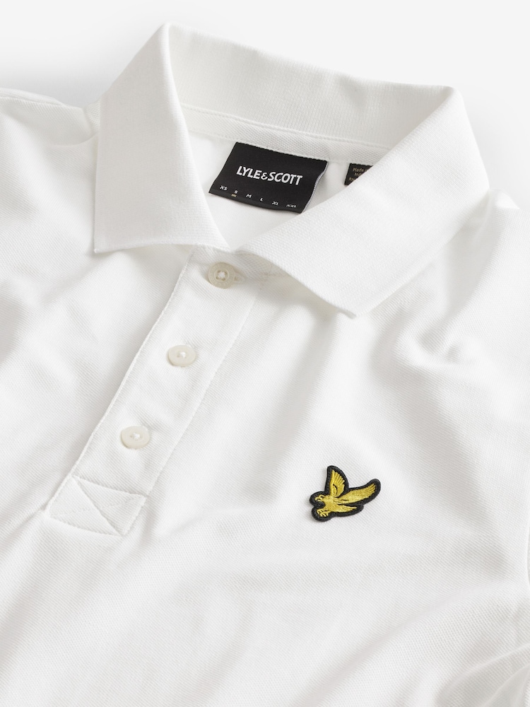 Lyle & Scott White Classic Polo Shirt - Image 5 of 7