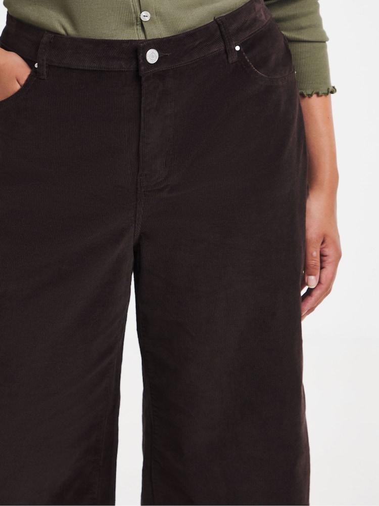 Simply Be Brown Cord Culotte Jeans - Image 4 of 4 Simply Be Brown Cord Culotte Jeans - Image 4 of 4