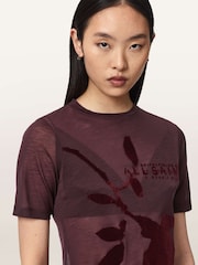 Красный - Футболка Allsaints Athea - Изображение 3 6