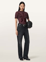 Красный - Футболка Allsaints Athea - Изображение 5 6