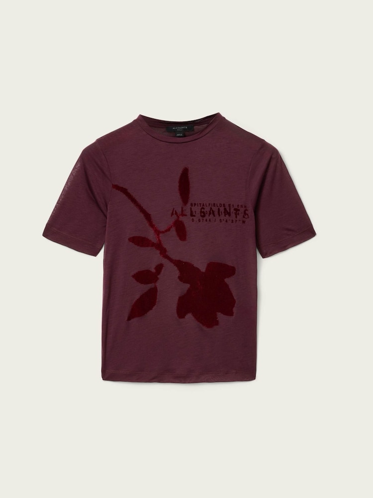 Красный - Футболка Allsaints Athea - Изображение 6 6