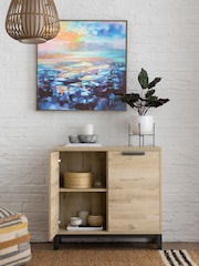 Light Bronx Oak Effect Small Sideboard - Image 1 of 6