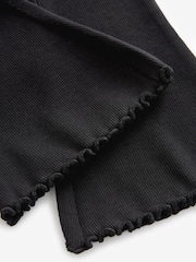 Black Rib Flare Leggings (3mths-7yrs) - Image 3 of 3