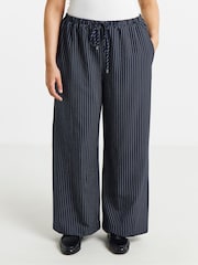 Pantalon ample à fines rayures Simply Be - Image 3 de 4