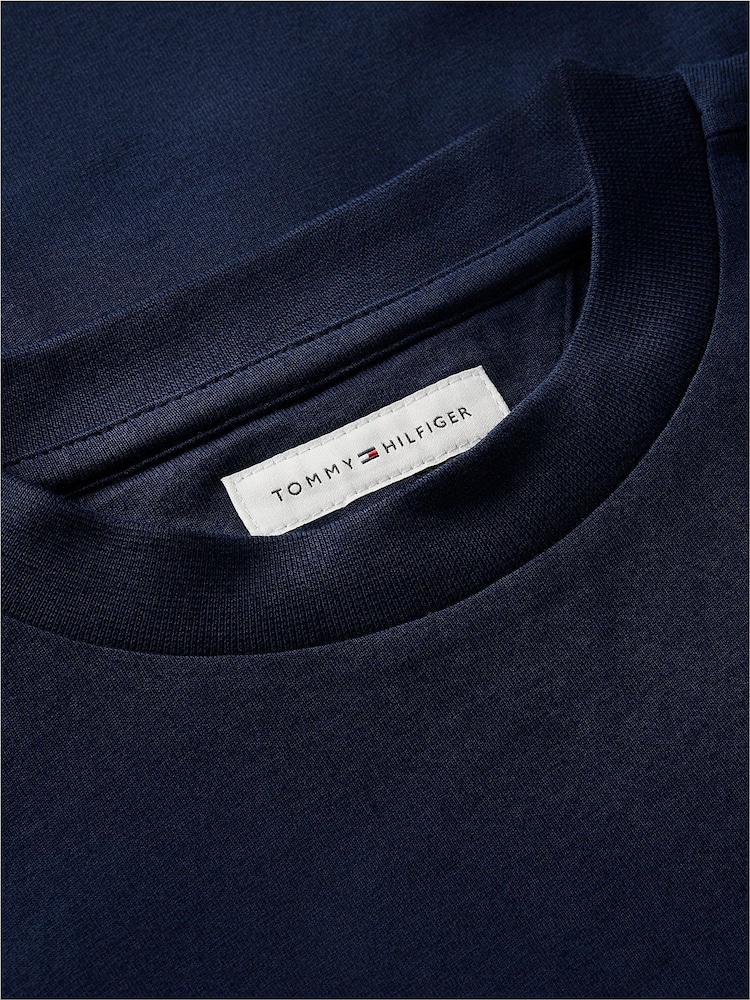 Μπλε - Tommy Hilfiger Κοντομάνικο μπλουζάκι με σημαία κληρονομιάς - Εικόνα 6 από 6