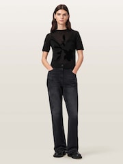 Черный - Футболка Allsaints Athea - Изображение 2 5