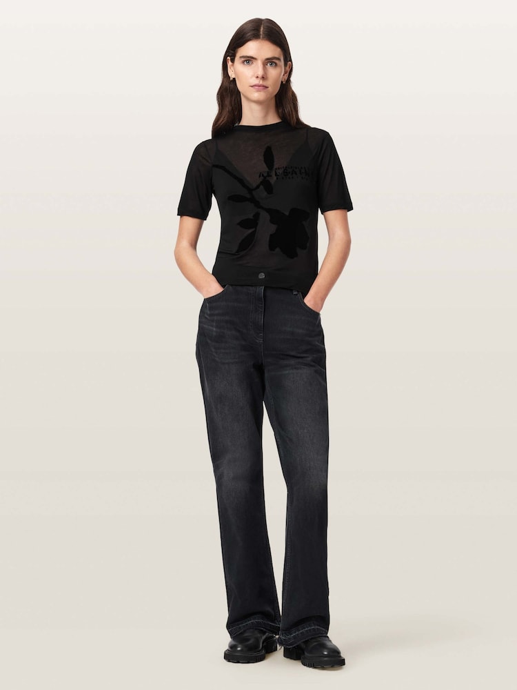 Черный - Футболка Allsaints Athea - Изображение 2 5