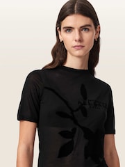 Черный - Футболка Allsaints Athea - Изображение 3 5