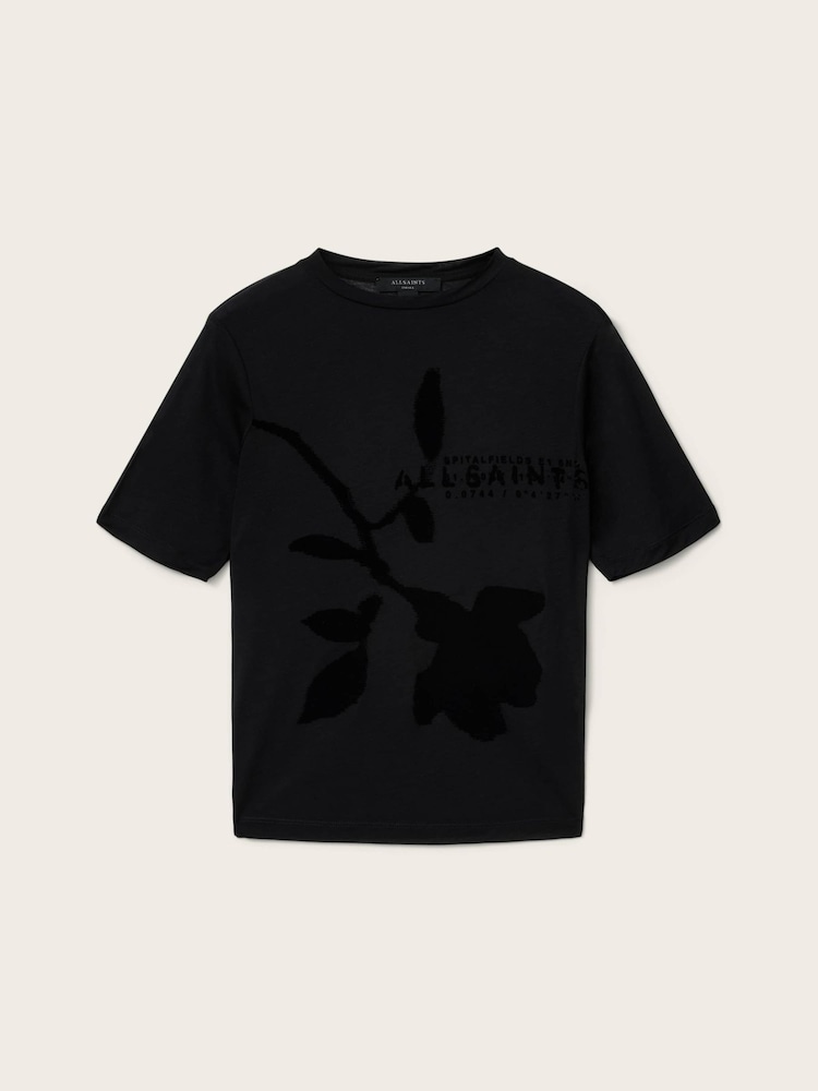 Черный - Футболка Allsaints Athea - Изображение 5 5