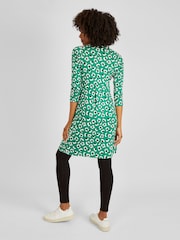 JoJo Maman Bébé Green Floral Maternity & Nursing Tunic Dress - Image 2 of 4