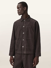 AllSaints Brown Mukesh Cord Shacket - Image 1 of 7