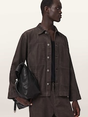 AllSaints Brown Mukesh Cord Shacket - Image 4 of 7