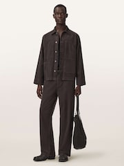 AllSaints Brown Mukesh Cord Shacket - Image 6 of 7