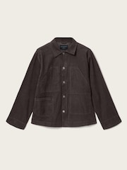 AllSaints Brown Mukesh Cord Shacket - Image 7 of 7