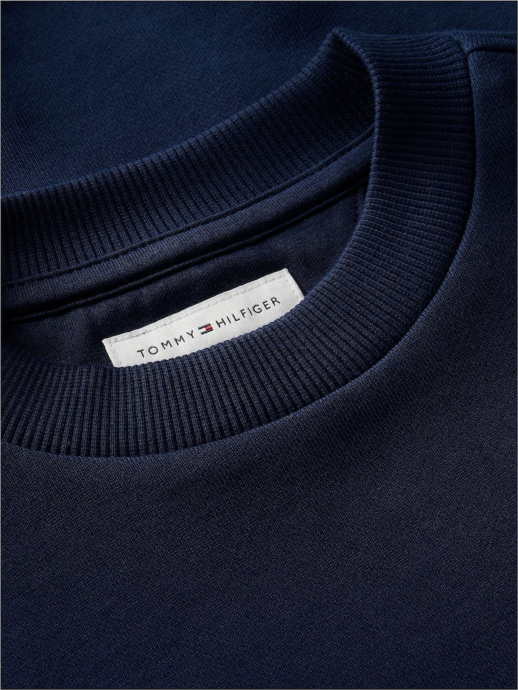 Μπλε - Tommy Hilfiger Φούτερ με Στρογγυλή λαιμόκοψη και σημαία κληρονομιάς - Εικόνα 6 από 6