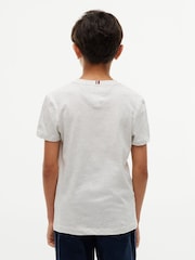Tommy Hilfiger Grey Essential Flag Embroidery Crew Neck T-Shirt - Image 4 of 6