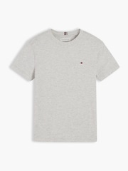 Tommy Hilfiger Grey Essential Flag Embroidery Crew Neck T-Shirt - Image 5 of 6
