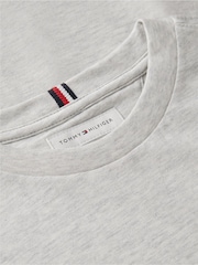 Tommy Hilfiger Grey Essential Flag Embroidery Crew Neck T-Shirt - Image 6 of 6