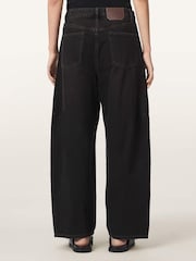 AllSaints Black Carter Button Jeans - Image 5 of 8