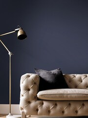Graham & Brown Notte Blue Matt Emulsion Paint - Image 1 of 3