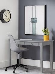 Julian Bowen Grey Carrington Compact 2 Drawer Desk - Image 1 of 5
