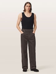 AllSaints Brown Rivet Cord Jeans - Image 2 of 8