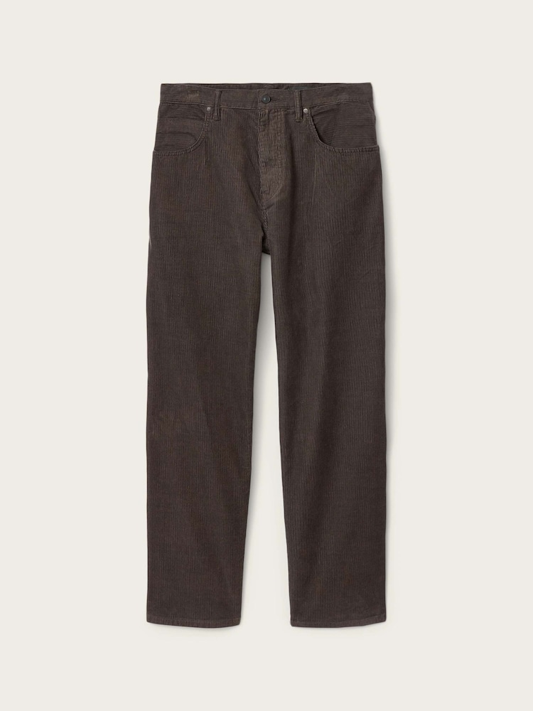 AllSaints Brown Rivet Cord Jeans - Image 8 of 8