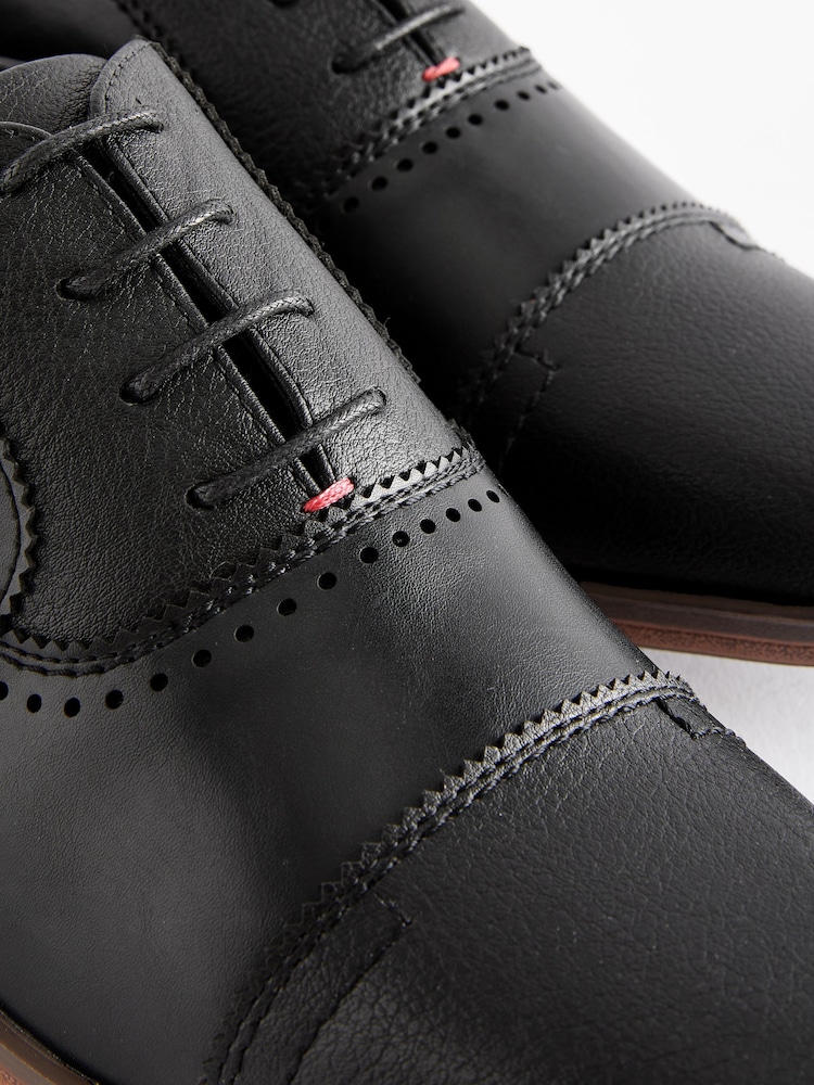 Czarny - Buty Oxford z noskiem w innym kolorze - Image 5 of 6
