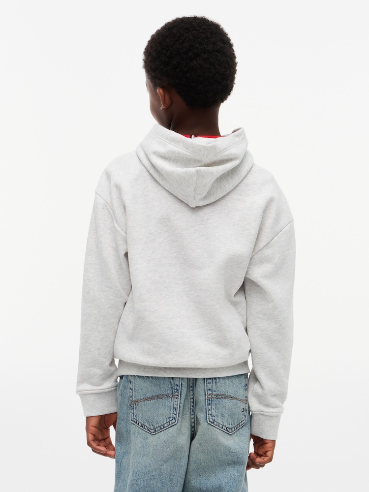Grau - Tommy Hilfiger – Heritage-Kapuzenpullover mit Flagge - Bild 2 von 8 Grau - Tommy Hilfiger – Heritage-Kapuzenpullover mit Flagge - Bild 2 von 8