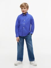 Tommy Hilfiger Noble Blue Essential Button-Down Oxford Shirt - Image 2 of 6