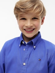Tommy Hilfiger Noble Blue Essential Button-Down Oxford Shirt - Image 3 of 6