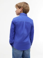Tommy Hilfiger Noble Blue Essential Button-Down Oxford Shirt - Image 4 of 6