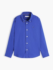 Tommy Hilfiger Noble Blue Essential Button-Down Oxford Shirt - Image 5 of 6