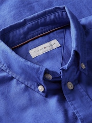 Tommy Hilfiger Noble Blue Essential Button-Down Oxford Shirt - Image 6 of 6
