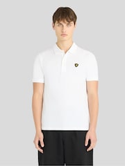 Lyle & Scott White Shield Badge Polo Shirt - Image 1 of 5